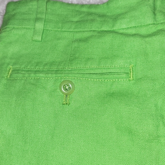 RALPH LAUREN WOMENS LINEN PANTS/TROUSERS NEON GREEN SIZE 6 NEW WITH TAGS - Picture 9 of 12